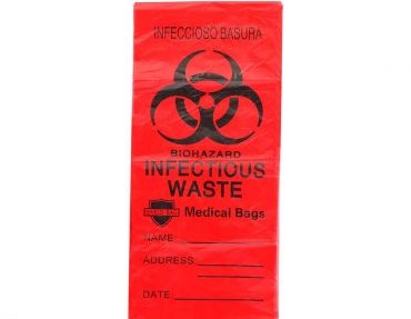 Infectious Waste Bag - 24x30 - 0.5 MIL - Red - 500/CS